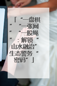 “一盘棋”“一张网”“一股绳”：解锁“山水融治”生态警务“密码”
