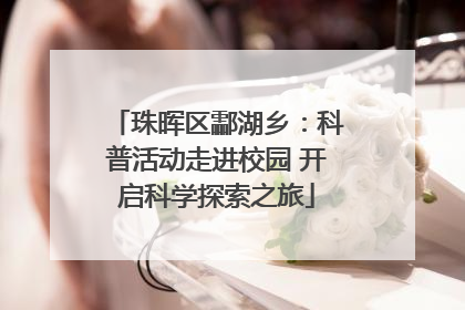 珠晖区酃湖乡：科普活动走进校园 开启科学探索之旅