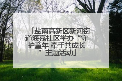 盐南高新区新河街道海嘉社区举办“守护童年 牵手共成长”主题活动