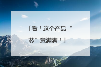 看！这个产品“芯”意满满！