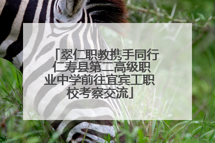 翠仁职教携手同行 仁寿县第二高级职业中学前往宜宾工职校考察交流