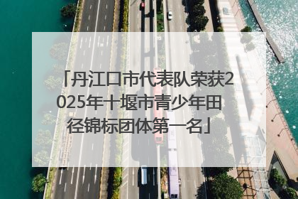 丹江口市代表队荣获2025年十堰市青少年田径锦标团体第一名