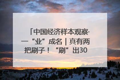 中国经济样本观察·一“业”成名｜真有两把刷子！“刷”出30亿级“颜值经济”