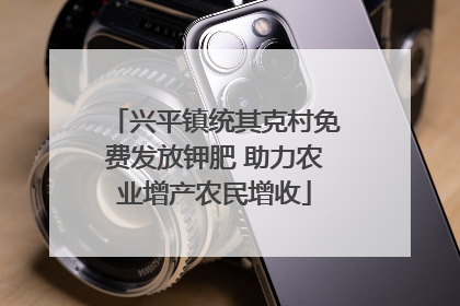 兴平镇统其克村免费发放钾肥 助力农业增产农民增收