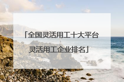 全国灵活用工十大平台 灵活用工企业排名