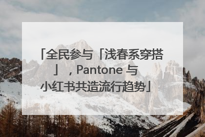 全民参与「浅春系穿搭」，Pantone 与小红书共造流行趋势