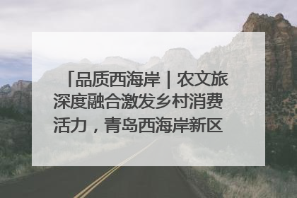 品质西海岸｜农文旅深度融合激发乡村消费活力，青岛西海岸新区的乡村振兴实践