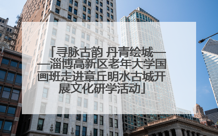 寻脉古韵 丹青绘城——淄博高新区老年大学国画班走进章丘明水古城开展文化研学活动