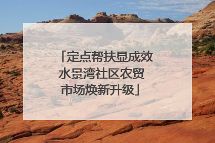 定点帮扶显成效 水景湾社区农贸市场焕新升级