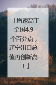 增速高于全国4.9个百分点，辽宁出口总值再创新高！