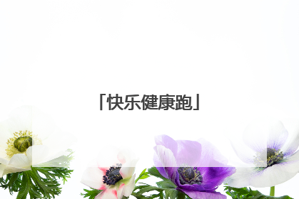 快乐健康跑