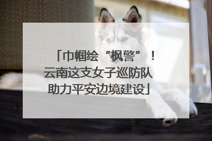 巾帼绘“枫警”！云南这支女子巡防队助力平安边境建设