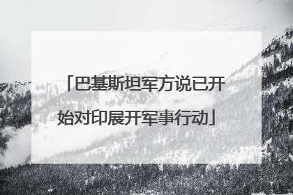 巴基斯坦军方说已开始对印展开军事行动