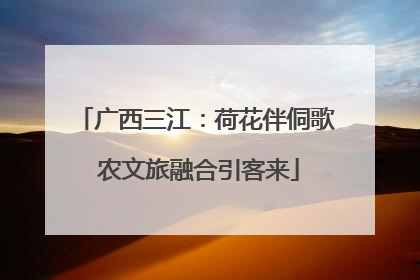 广西三江：荷花伴侗歌 农文旅融合引客来