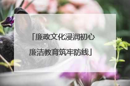 廉政文化浸润初心 廉洁教育筑牢防线