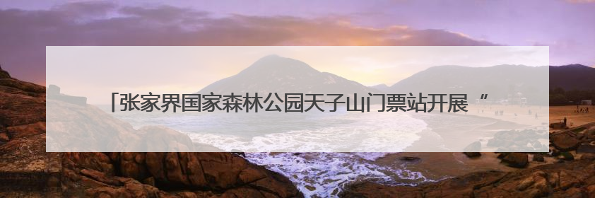 张家界国家森林公园天子山门票站开展“粽情端午·乐游张家界”主题宠客活动
