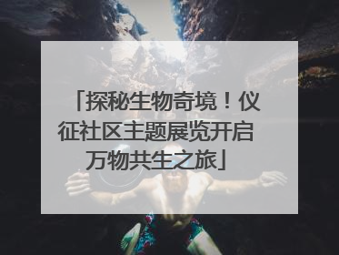 探秘生物奇境！仪征社区主题展览开启万物共生之旅