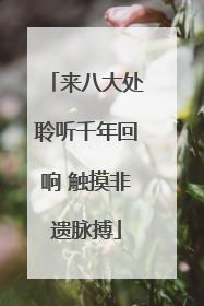 来八大处聆听千年回响 触摸非遗脉搏