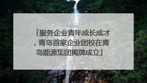 服务企业青年成长成才，青岛首家企业团校在青岛能源集团揭牌成立