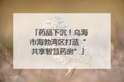 药品下沉！乌海市海勃湾区打造“共享智慧药房”