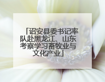 诏安县委书记率队赴黑龙江、山东考察学习畜牧业与文化产业