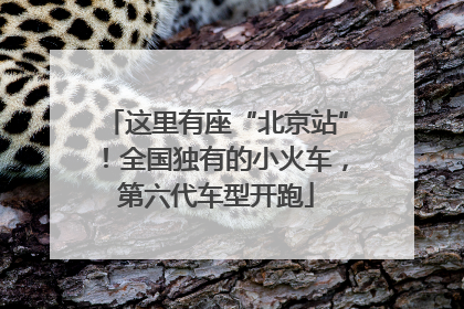 这里有座“北京站”！全国独有的小火车，第六代车型开跑
