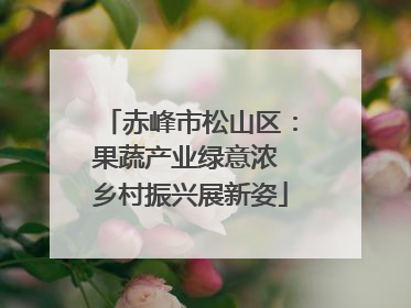 赤峰市松山区：果蔬产业绿意浓 乡村振兴展新姿