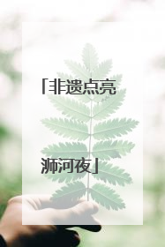 非遗点亮浉河夜