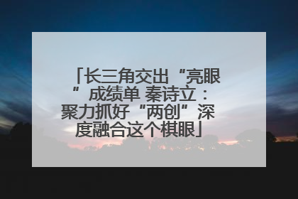 长三角交出“亮眼”成绩单 秦诗立：聚力抓好“两创”深度融合这个棋眼