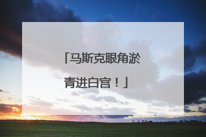 马斯克眼角淤青进白宫！