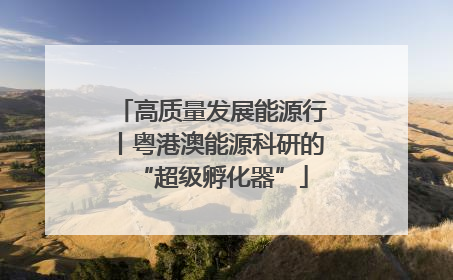 高质量发展能源行丨粤港澳能源科研的“超级孵化器”