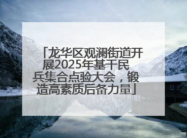 龙华区观澜街道开展2025年基干民兵集合点验大会，锻造高素质后备力量