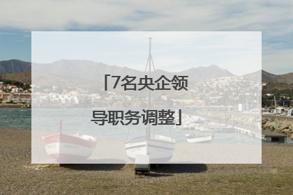7名央企领导职务调整