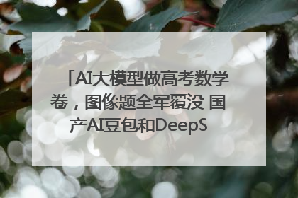 AI大模型做高考数学卷，图像题全军覆没 国产AI豆包和DeepSeek均得分144